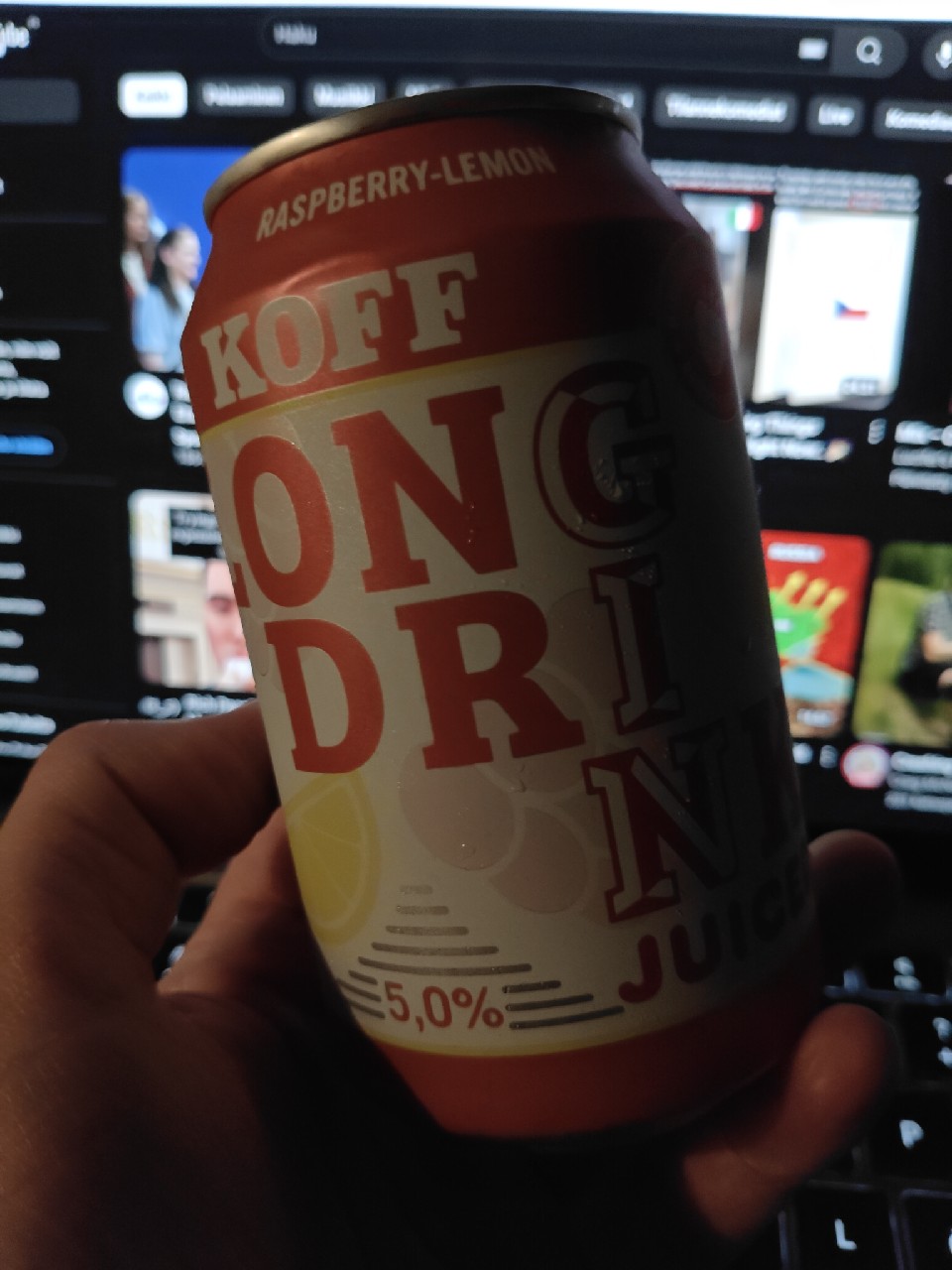 KOFF Long Drink Juiced Raspberry-Lemon, Finland