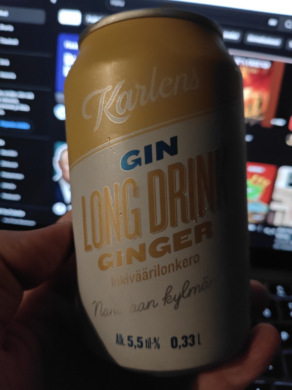 Karlens Gin Long Drink Ginger, Finland