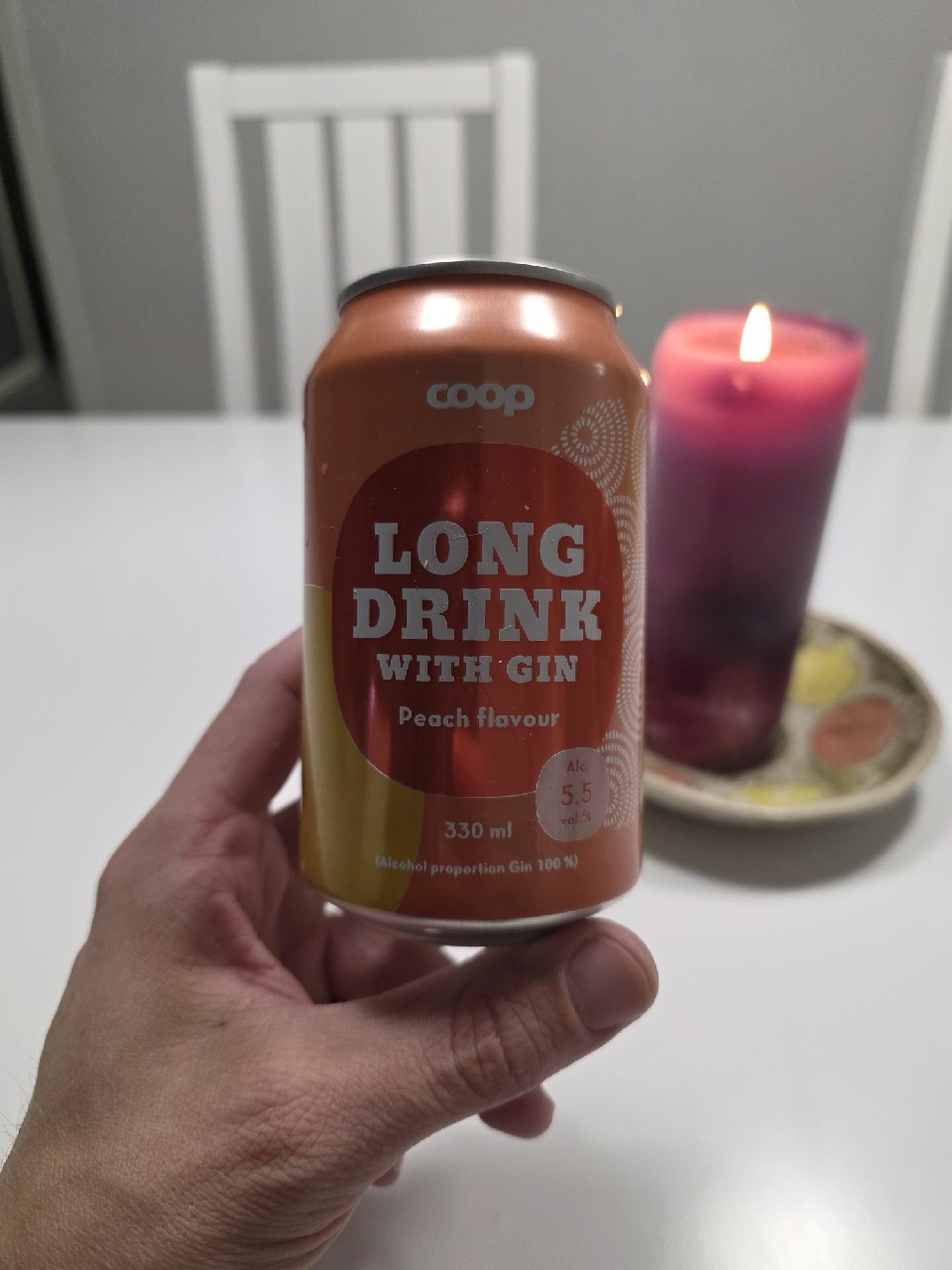 Coop Long Drink Peach, Finland