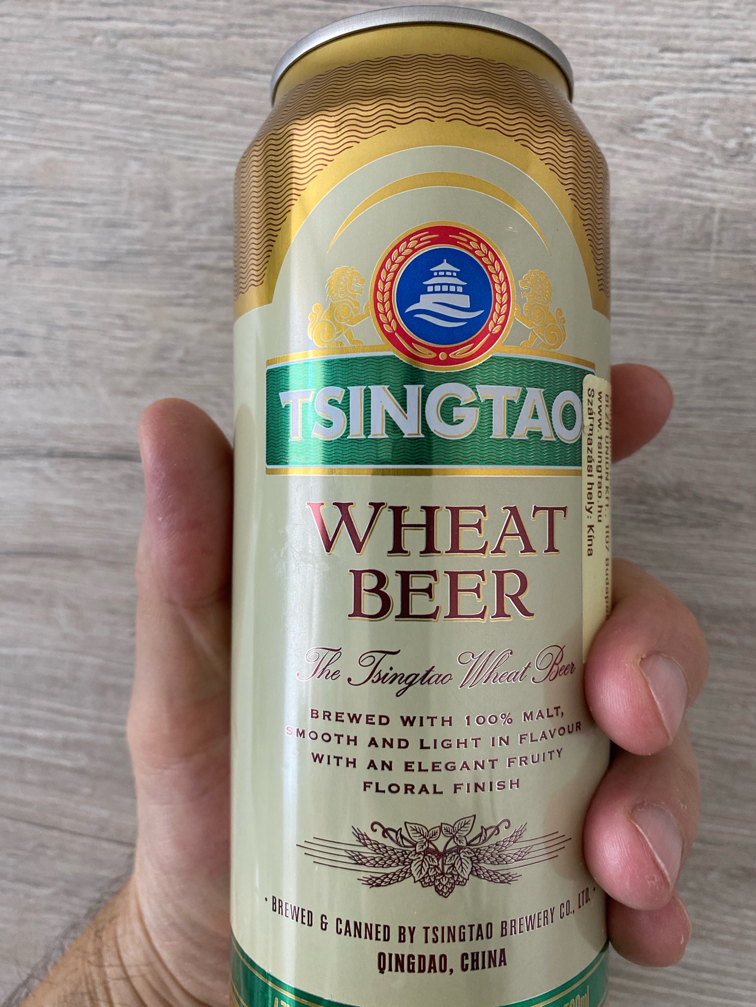Tsingtao Wheat Beer / 全麥白啤, Tsingtao Brewery (Tsingtao) / 青岛啤酒