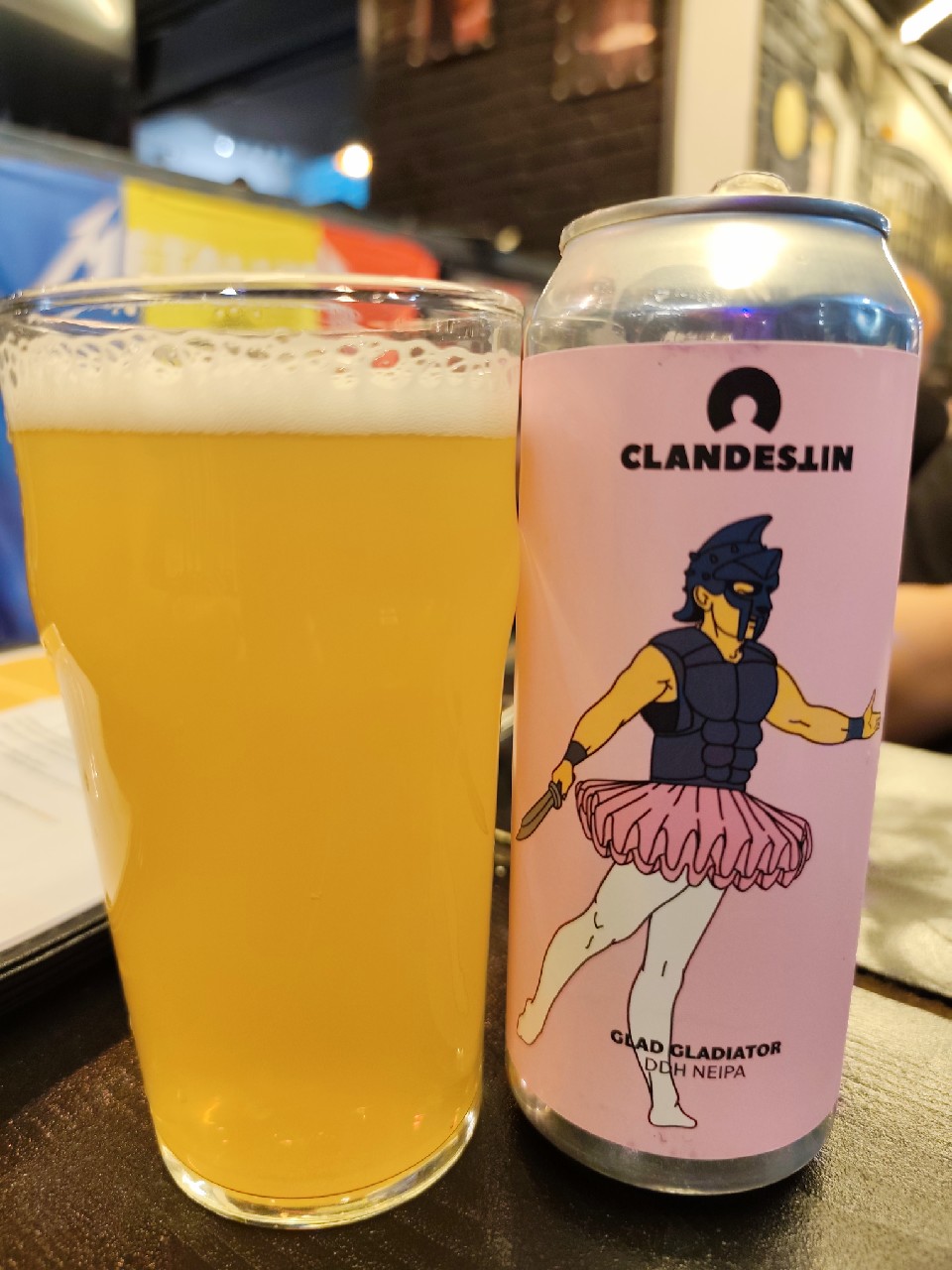 Glad Gladiator DDH NEIPA, Clandestin Beer