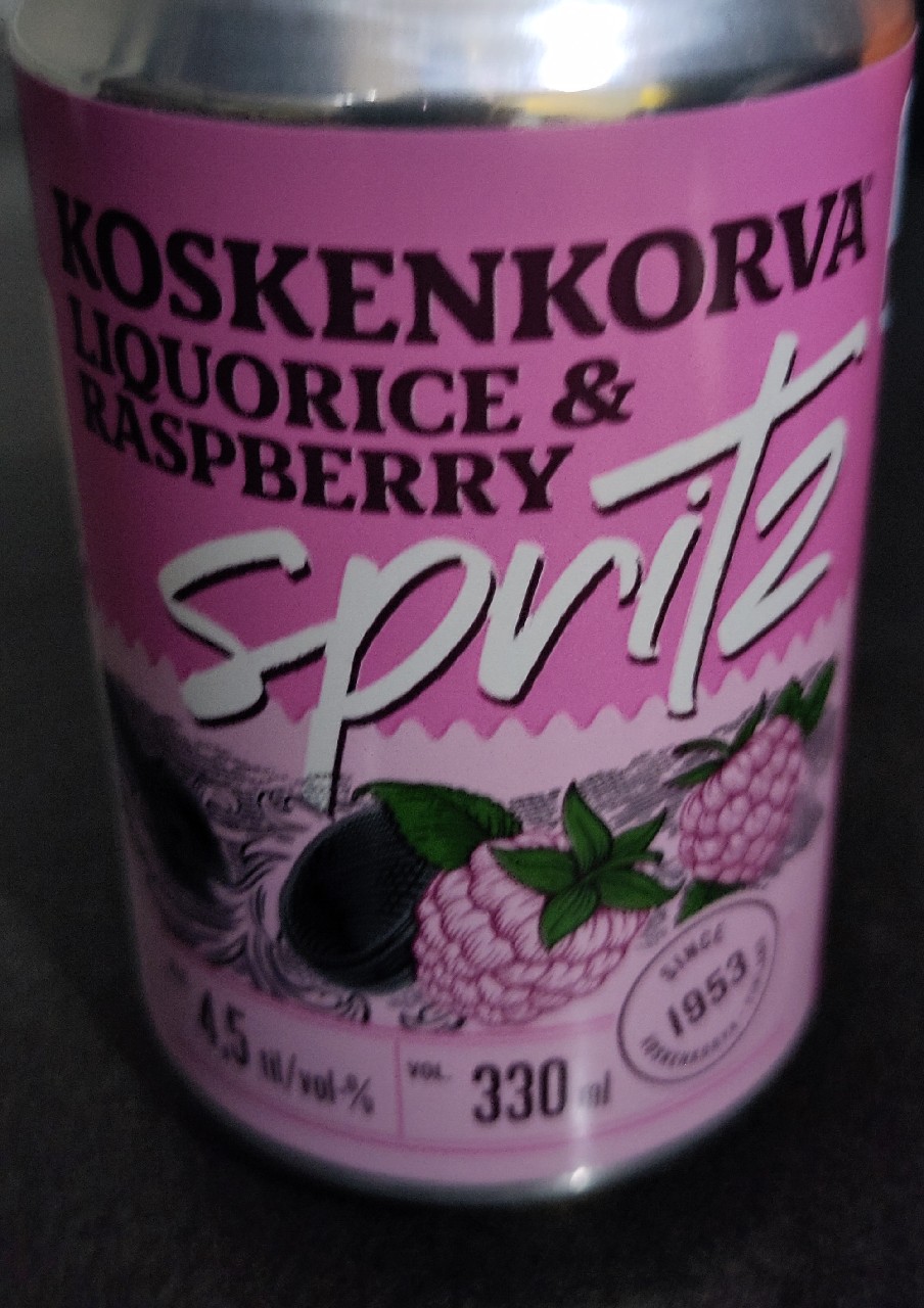 Koskenkorva Liquorice & Raspberry Spritz, Finland