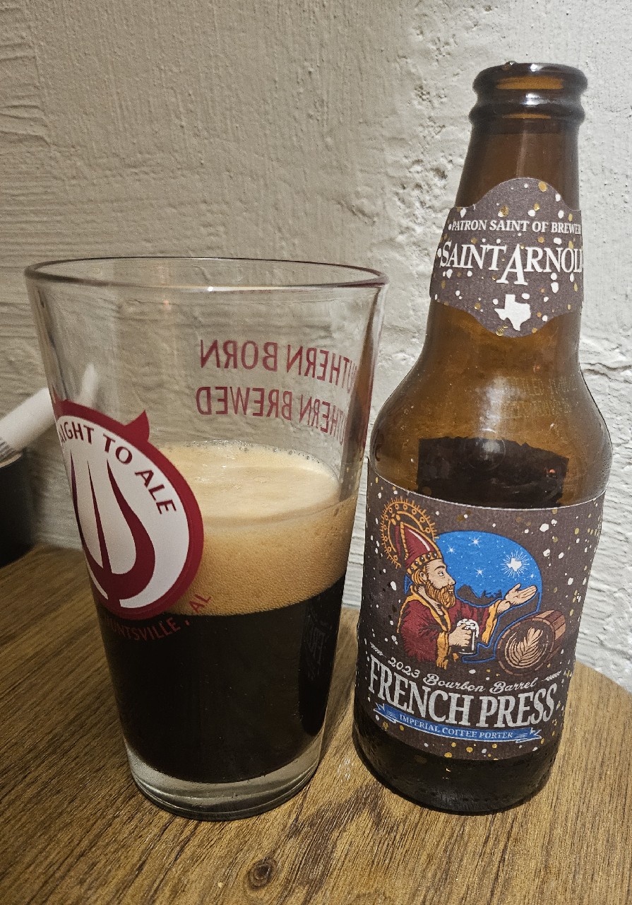 2023 Bourbon Barrel French Press, Saint Arnold Brewing Company