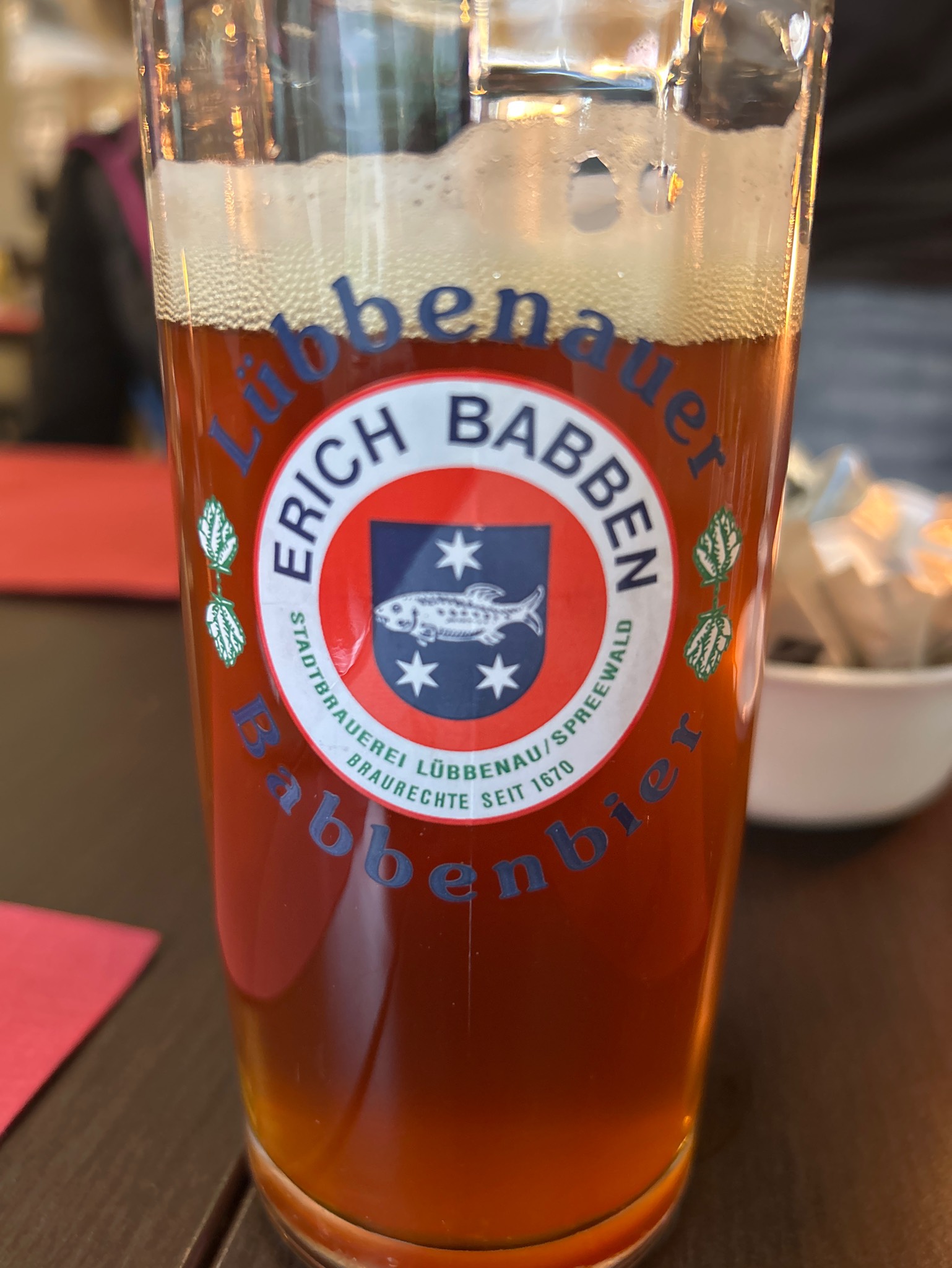 Lübbenauer Babbenbier Dunkel Spezial, Erich Babben Brauerei, Lübbenau