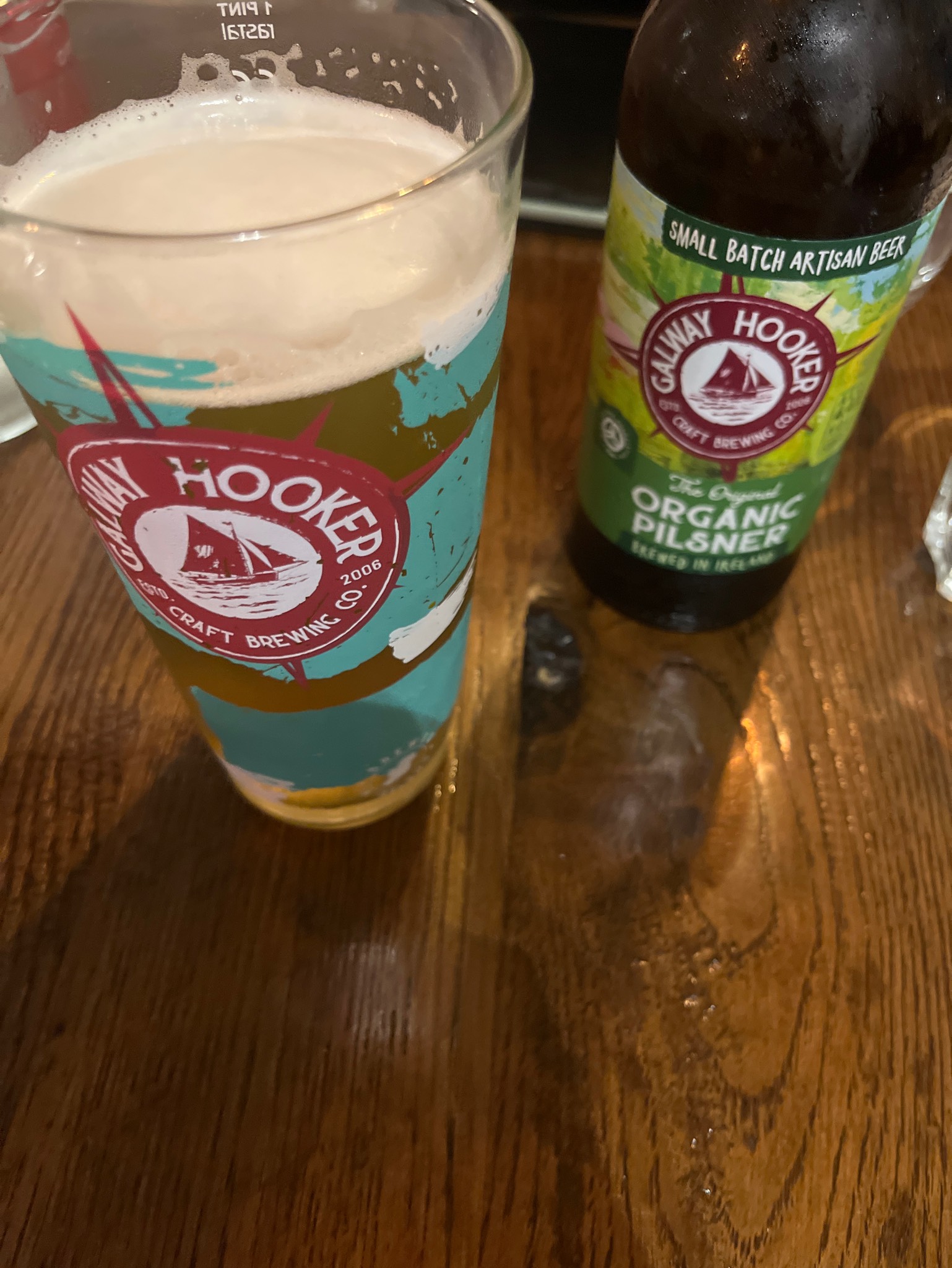 Organic Pilsner, Galway Hooker Brewery