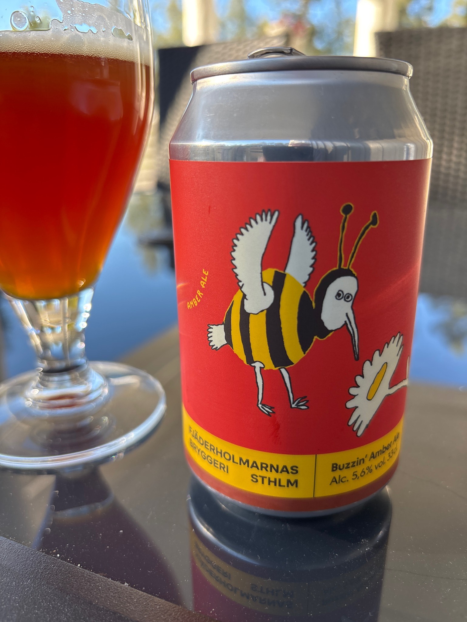 Buzzin amber ale, Sweden