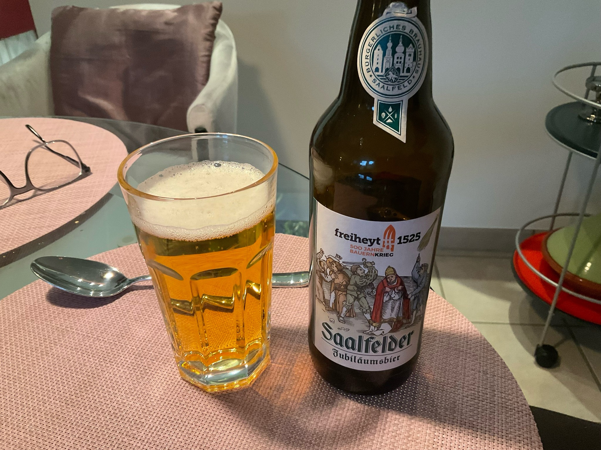 Saalfelder Jubiläumsbier 500 Jahre Bauernkriege, Bürgerliches Brauhaus Saalfeld