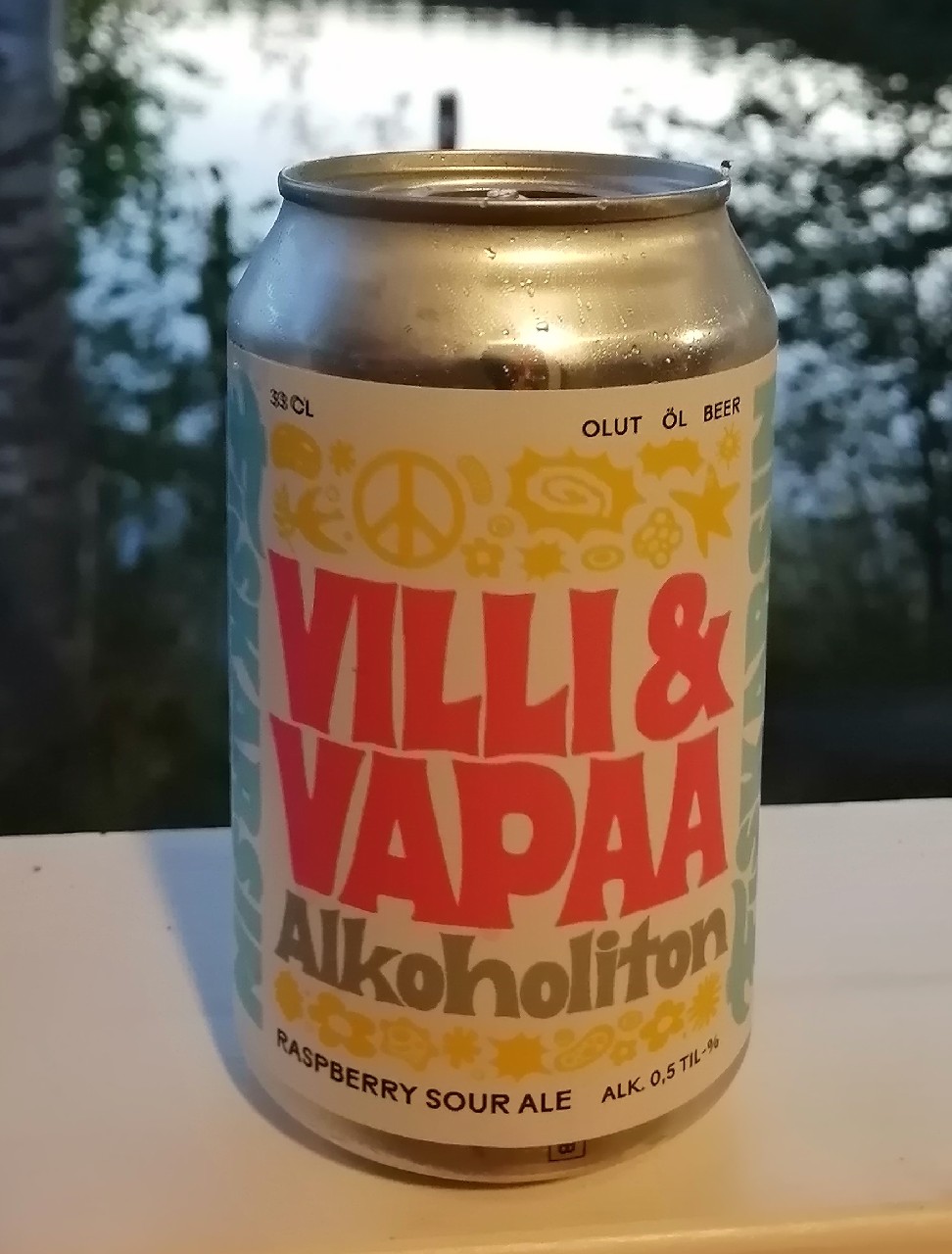 Villi & Vapaa Alkoholiton Raspberry Sour Ale, Finland