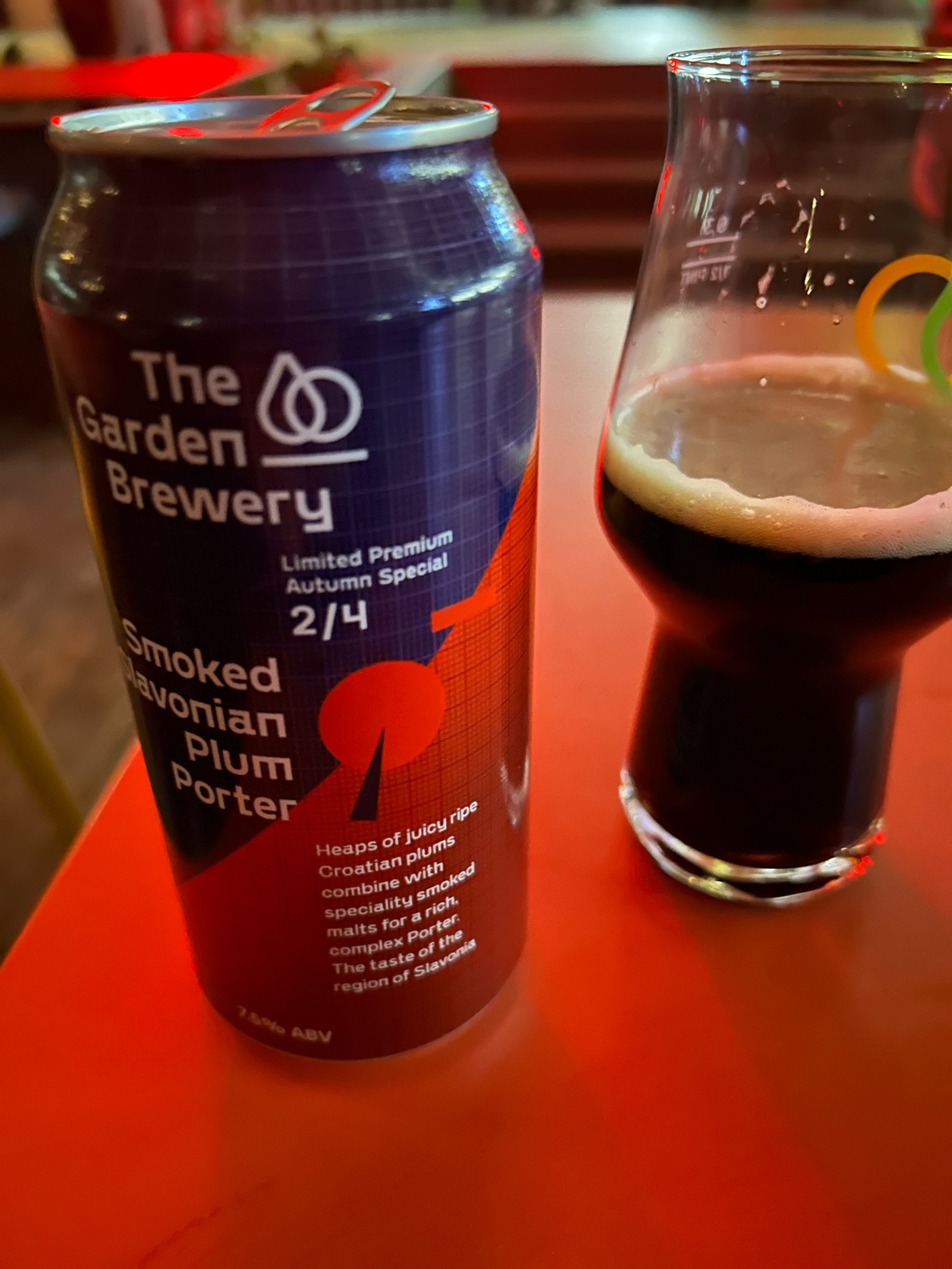 smoked slavonian plum porter, Croatia