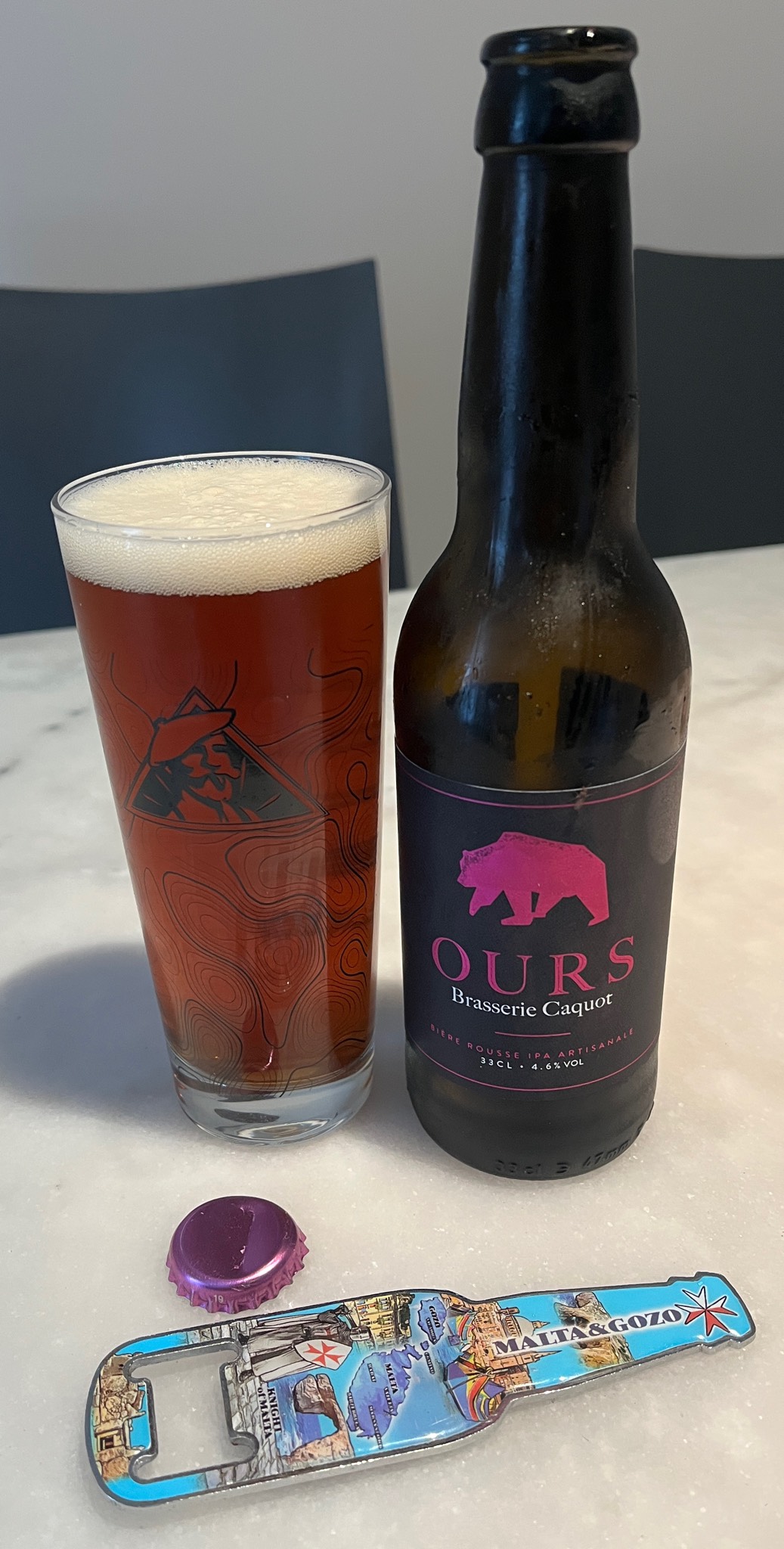 Ours Rousse IPA, Brasserie Caquot