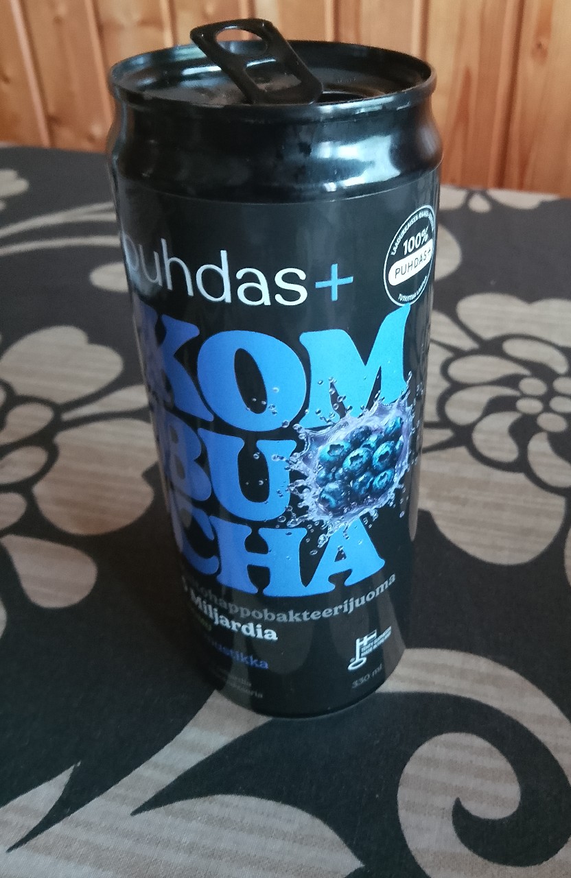 Puhdas+ Kombucha Villi Mustikka, New Organics