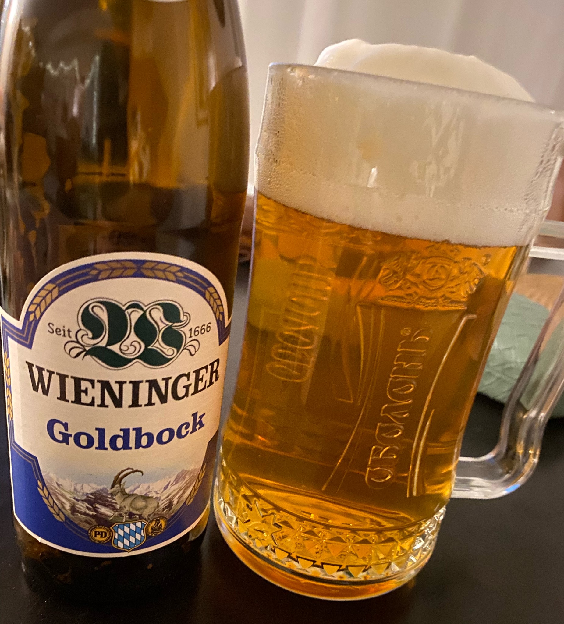 Wieninger Heller Bock / Goldbock, Privatbrauerei M.C. Wieninger