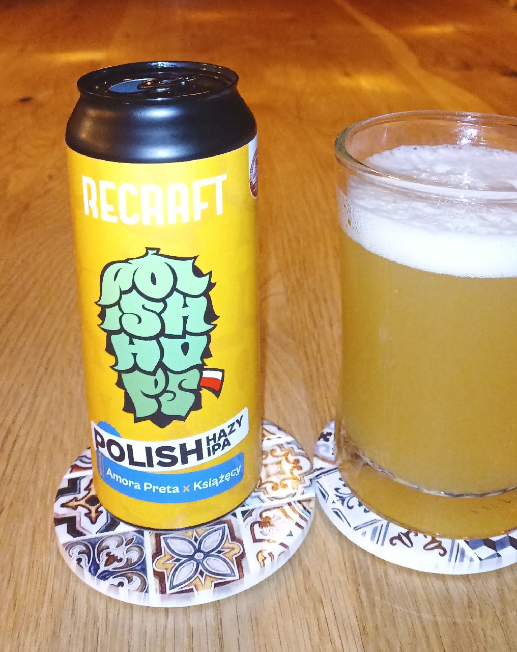 Polish Hazy IPA: Amora Preta x Książęcy, Recraft