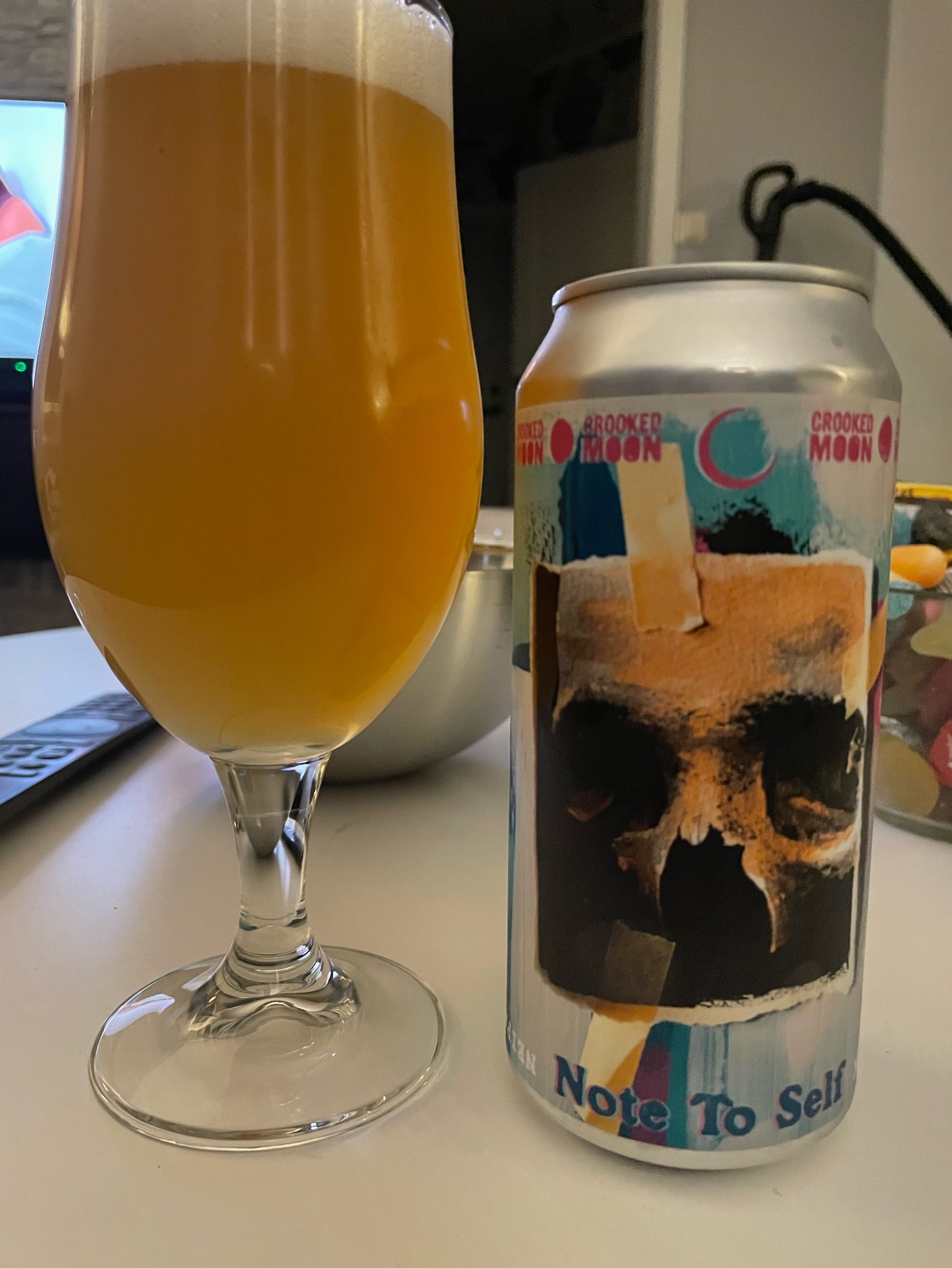 Note to self NEIPA, Crooked Moon Brewing