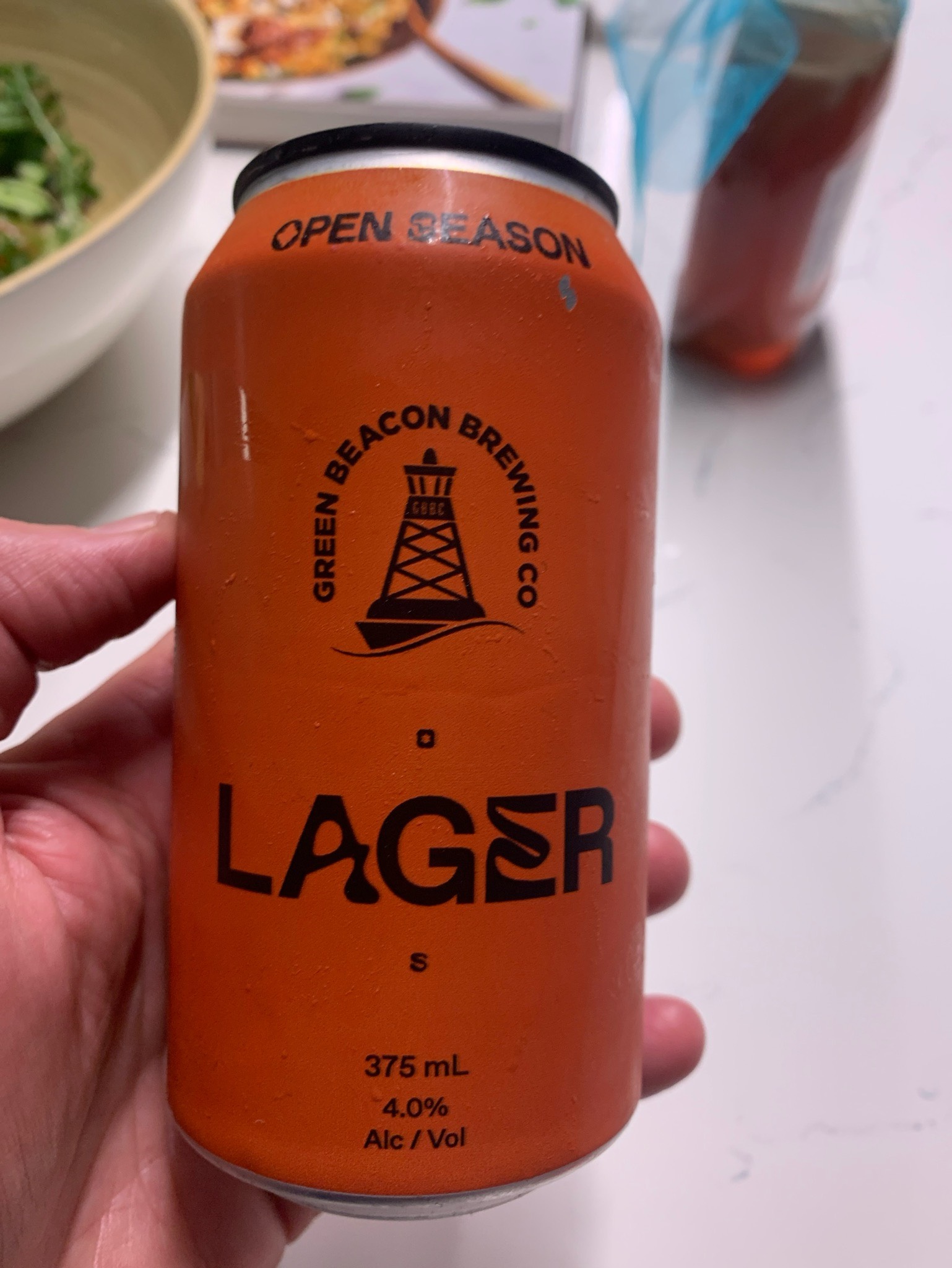 Open Season Lager, Green Beacon Brewing Co