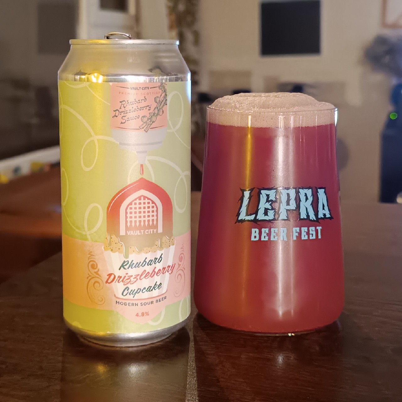 Rhubarb Drizzleberry Cupcake, Scotland