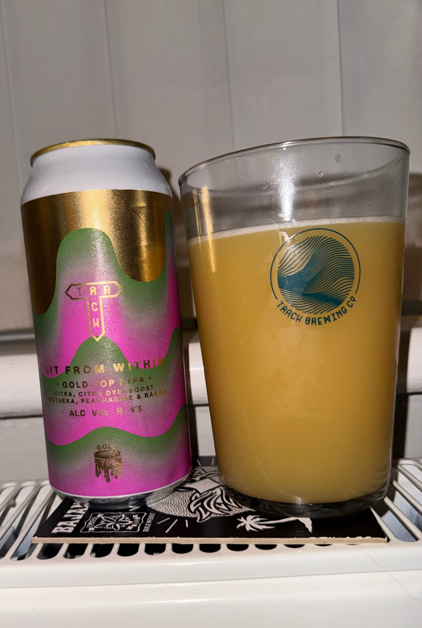Lit from within, Track Brewing Co.