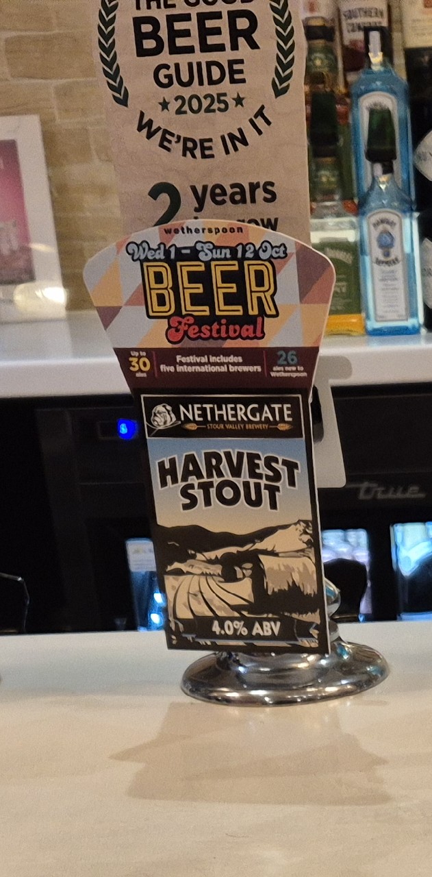 Harvest Stout, Nethergate Brewery