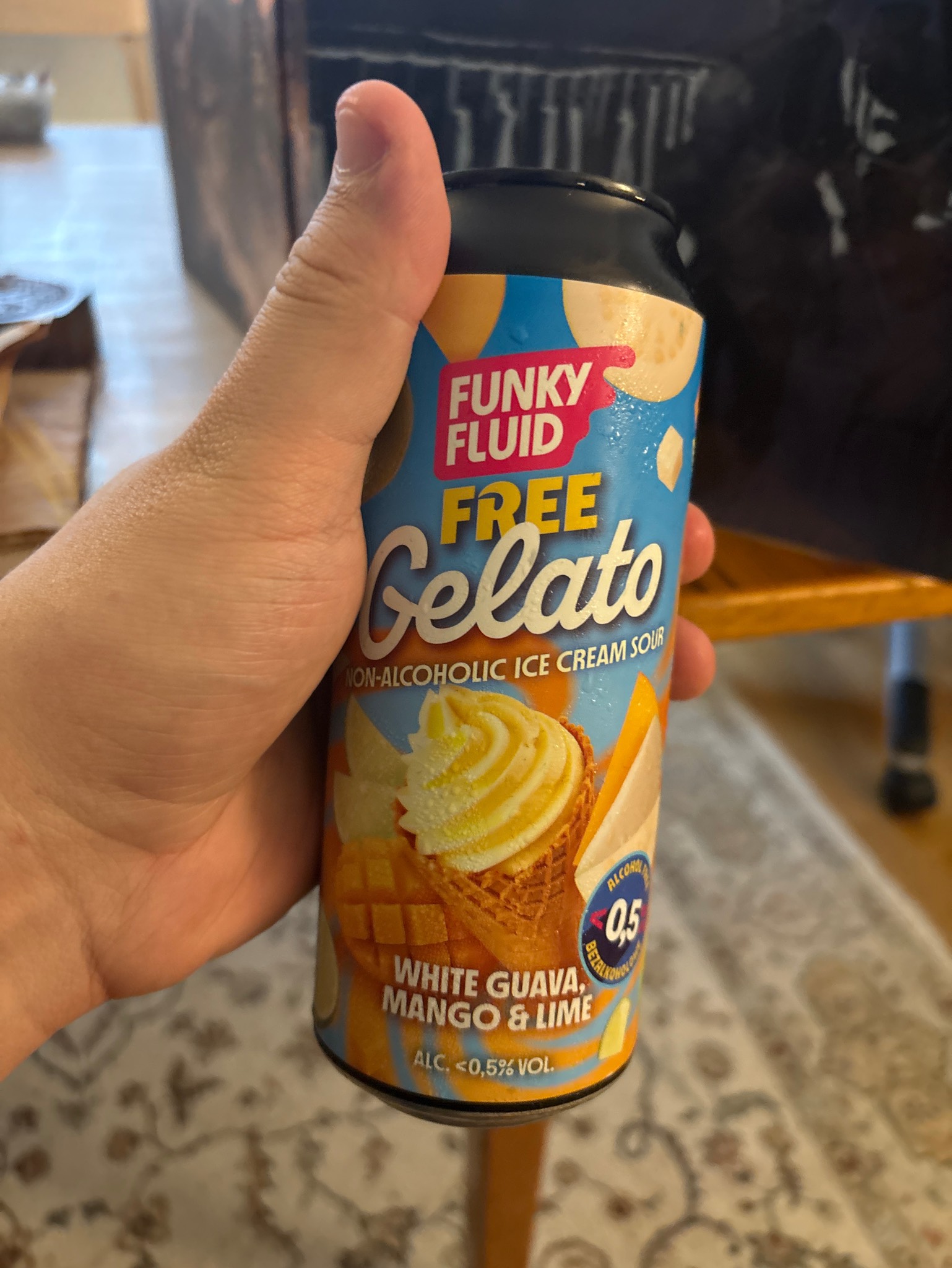 Free gelato: white guava, mango & lime, Poland