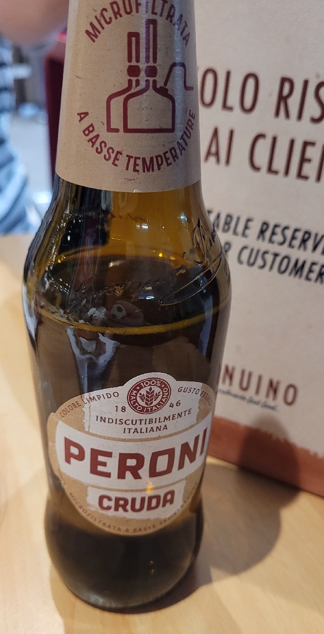 Peroni Cruda, Italy