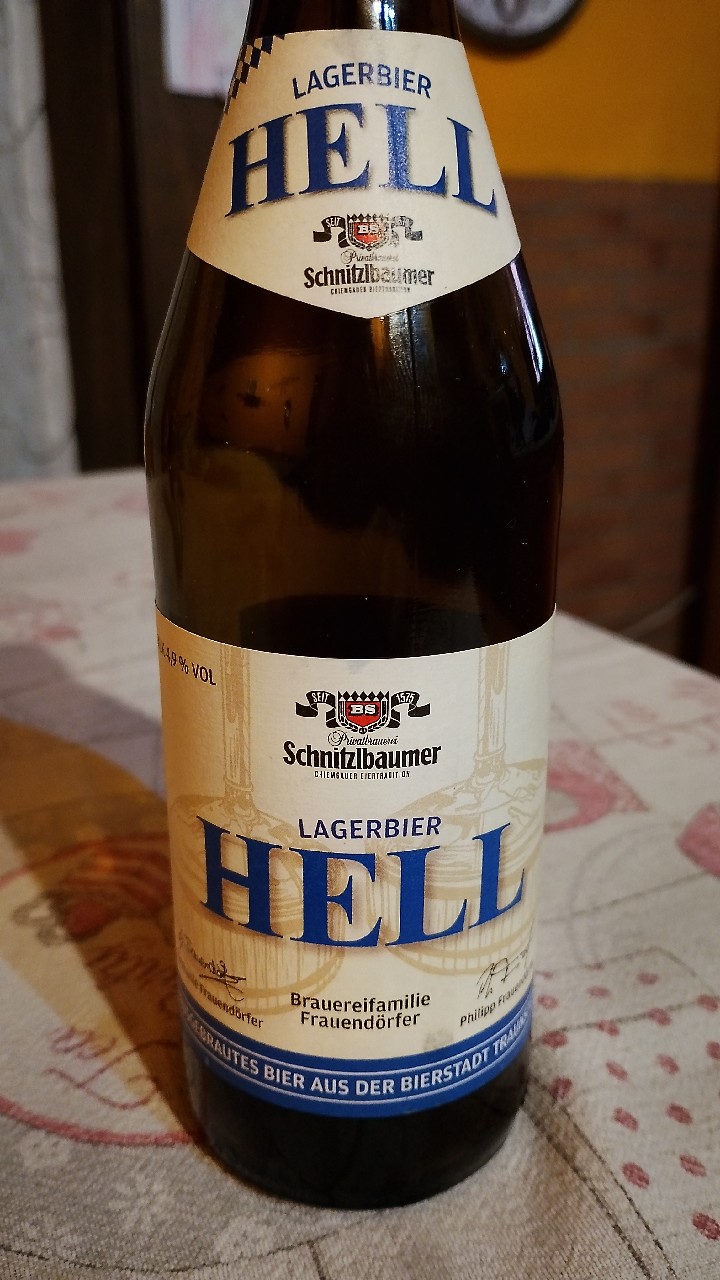 Schnitzlbaumer Lagerbier Hell, Privatbrauerei Schnitzlbaumer
