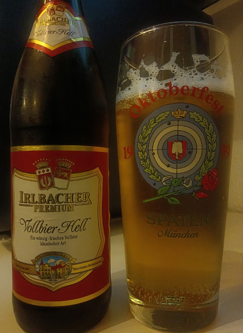 Vollbier Hell, Schlossbrauerei Irlbach (Arcobräu Moos)