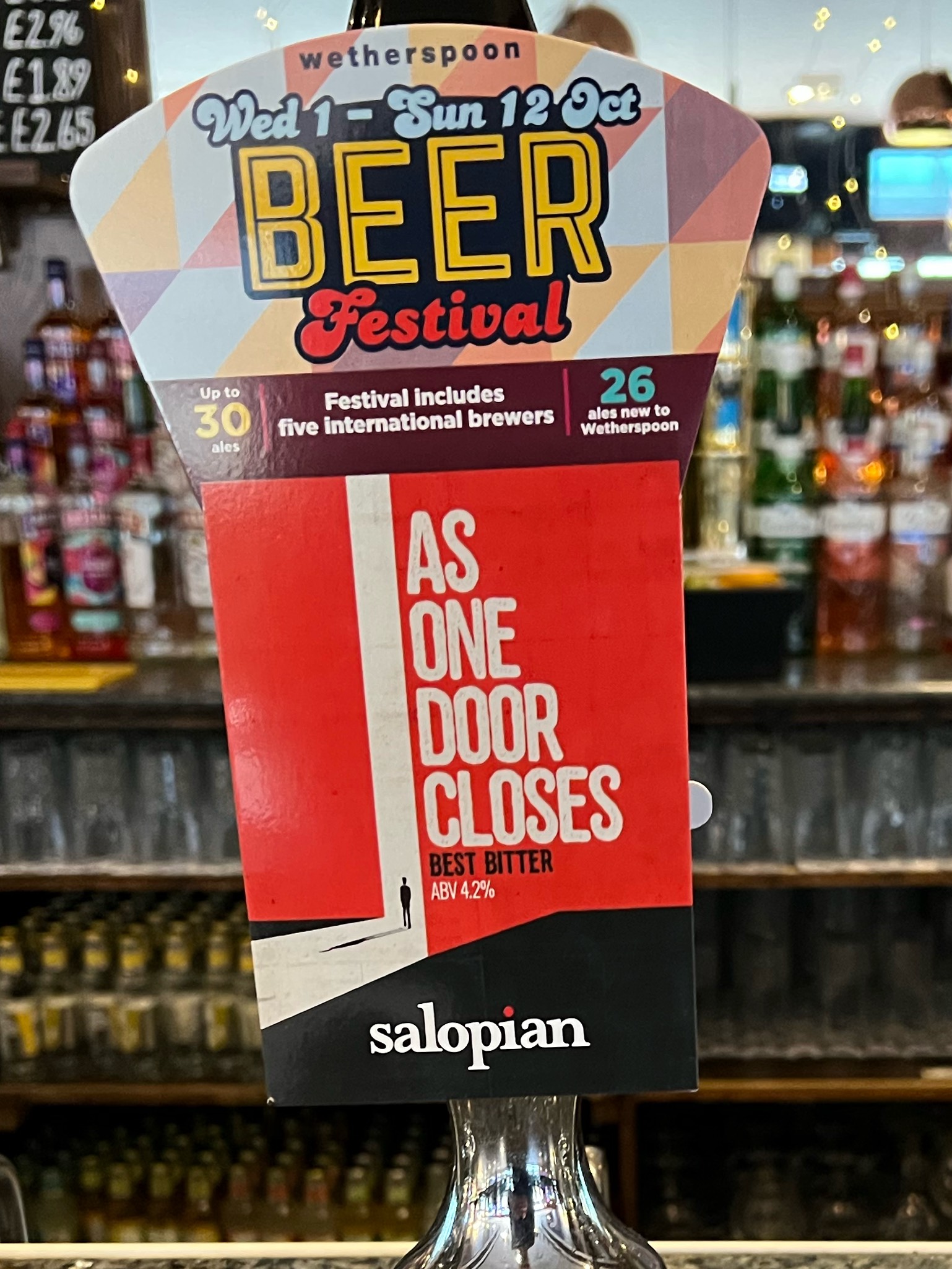 As One Door Closes, Salopian Brewery