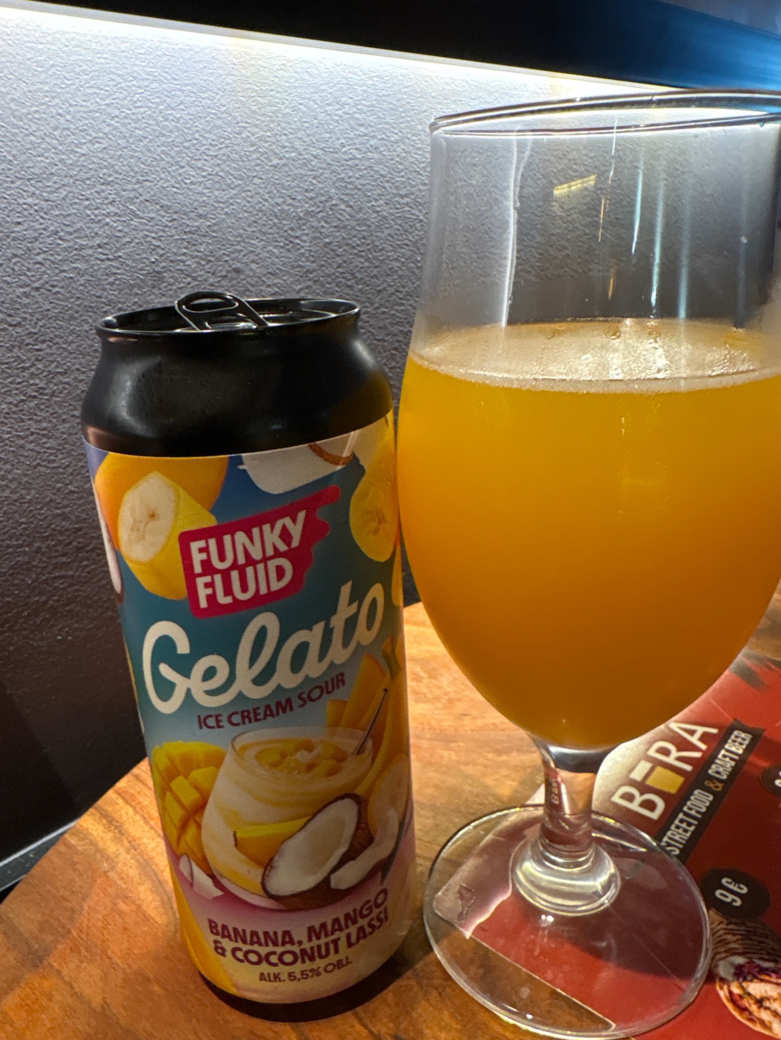 Gelato: banana, mango & coconut lassi, Poland