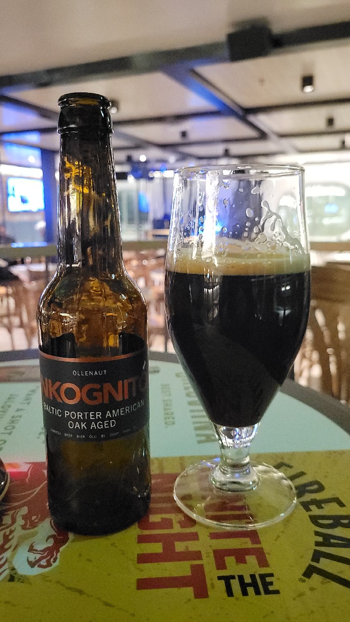 Inkognito Baltic Porter American Oak Aged, Õllenaut