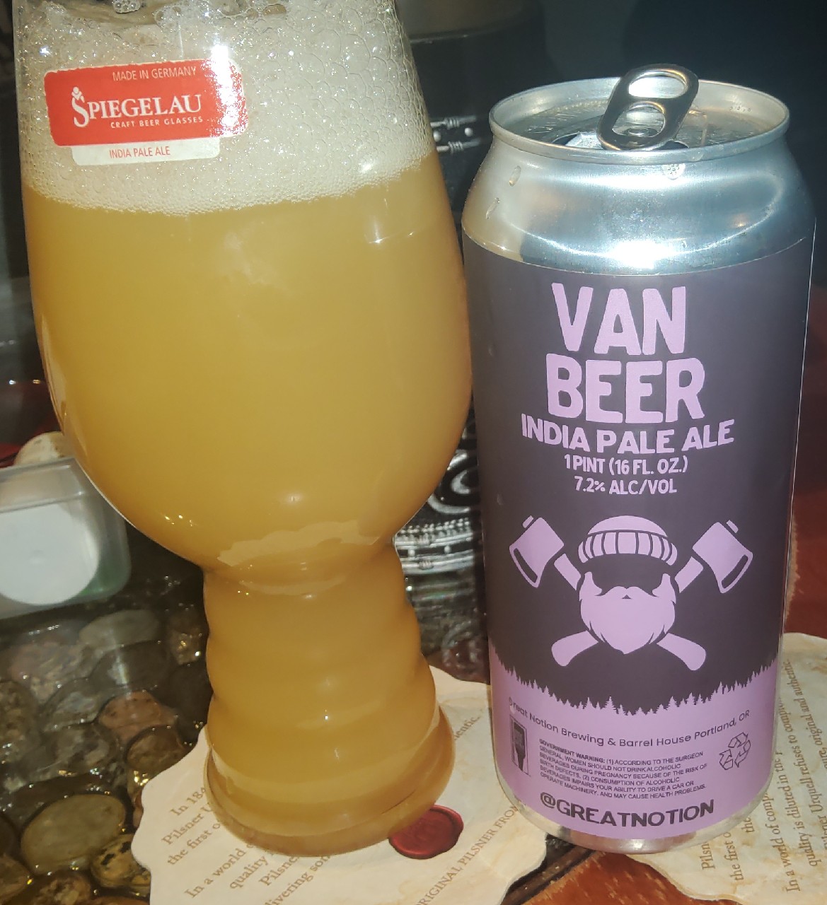 Van beer, Great Notion Brewing