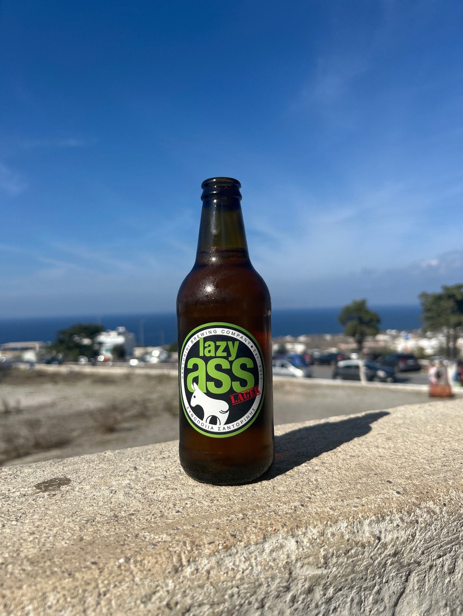 Lazy ass Lager, Santorini Brewing Company