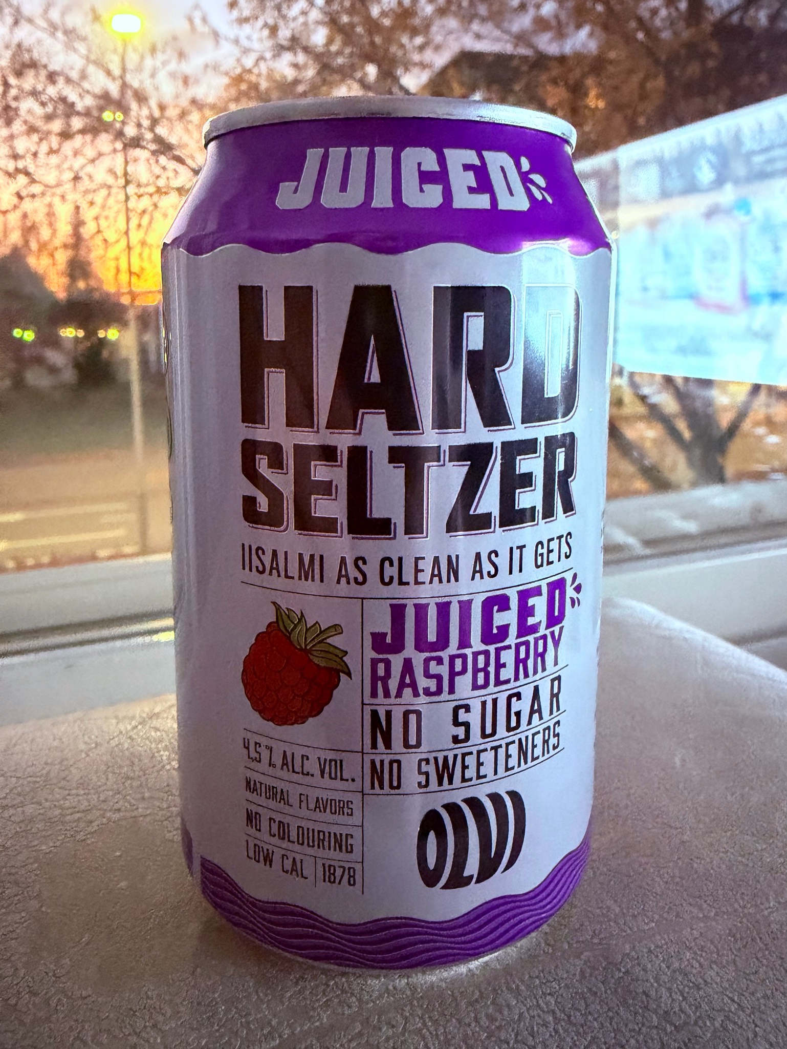 Hard Seltzer Juiced Raspberry, Finland