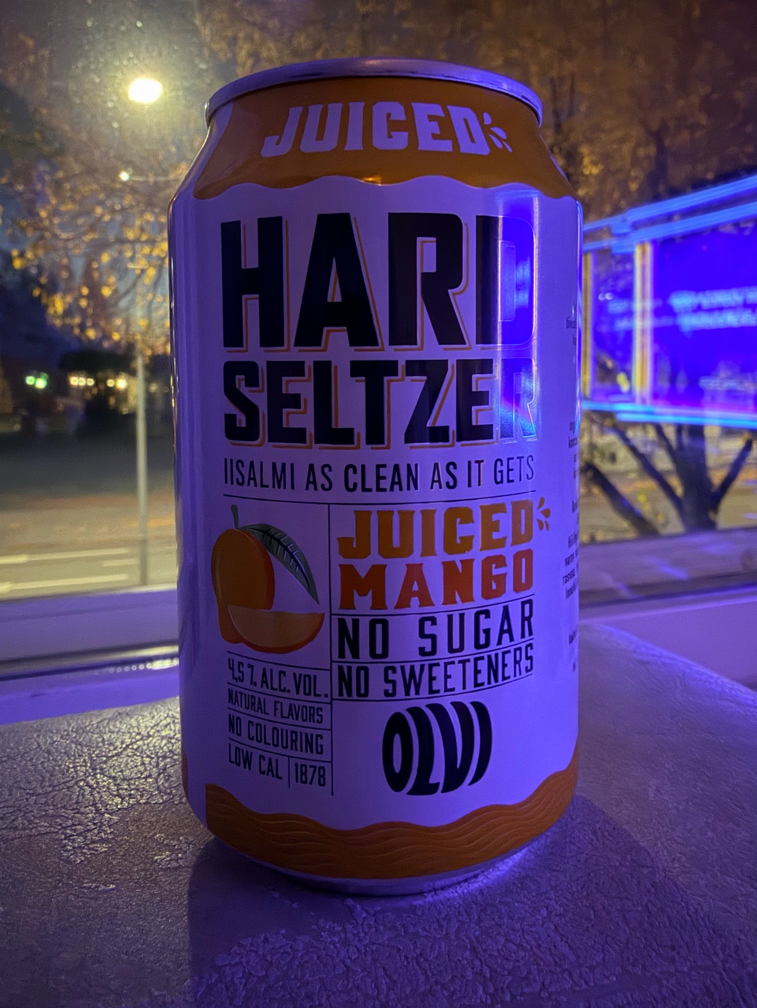Hard Seltzer Juiced Peach, Finland