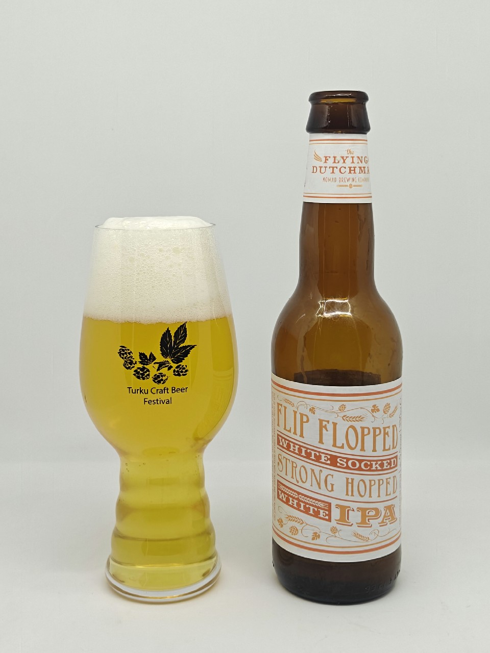 Flip Flopped White Socked Strong Hopped White IPA, The Flying Dutchman Nomad Brewing Company