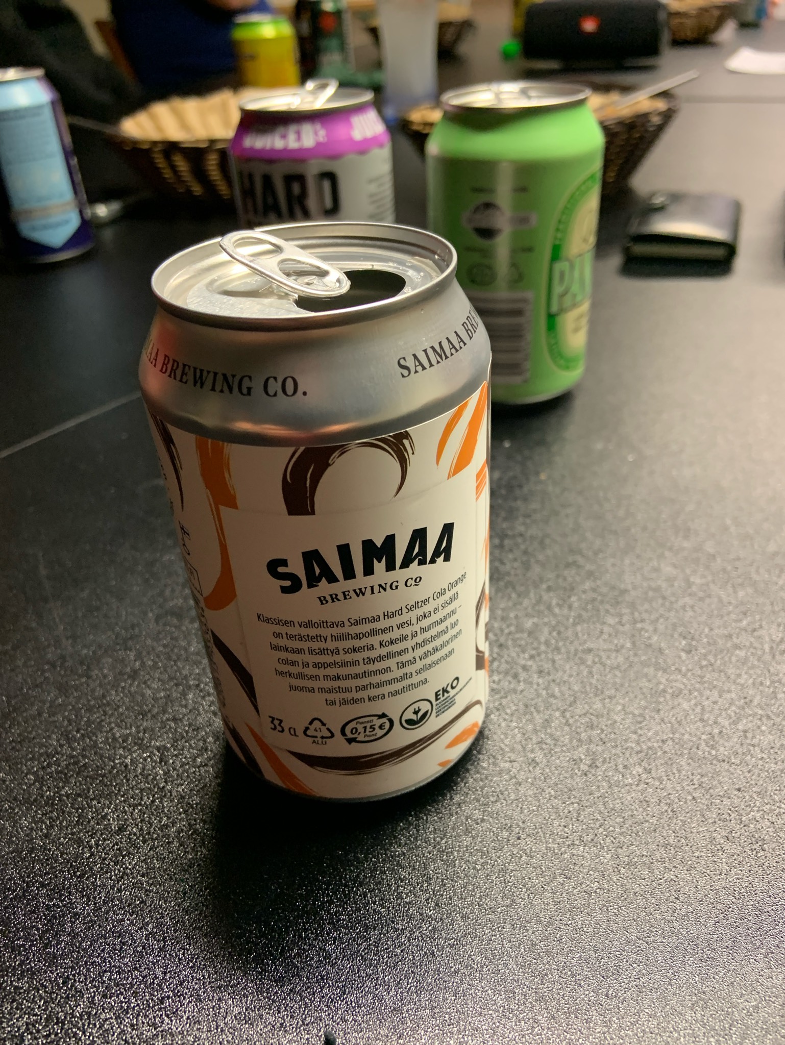 Hard Seltzer Cola Orange, Finland