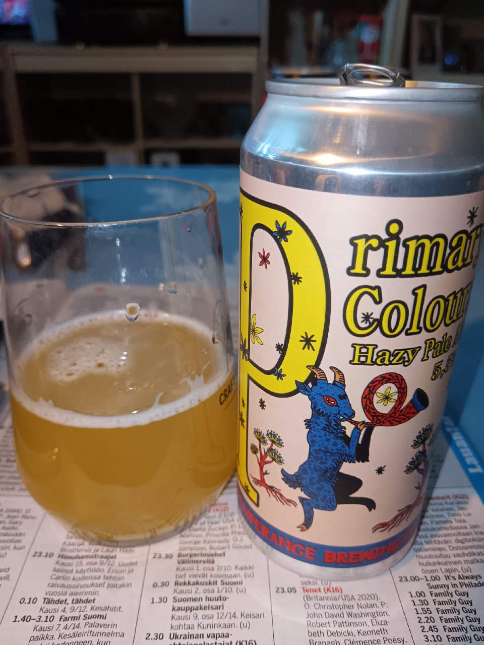 primary colours hazy pale ale, Finland