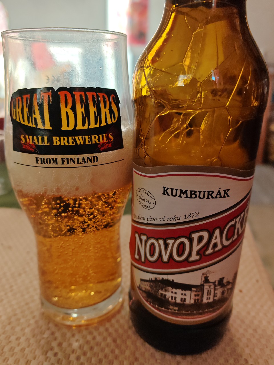 Novopacké Pivo 12° Kumburák, Czech Republic
