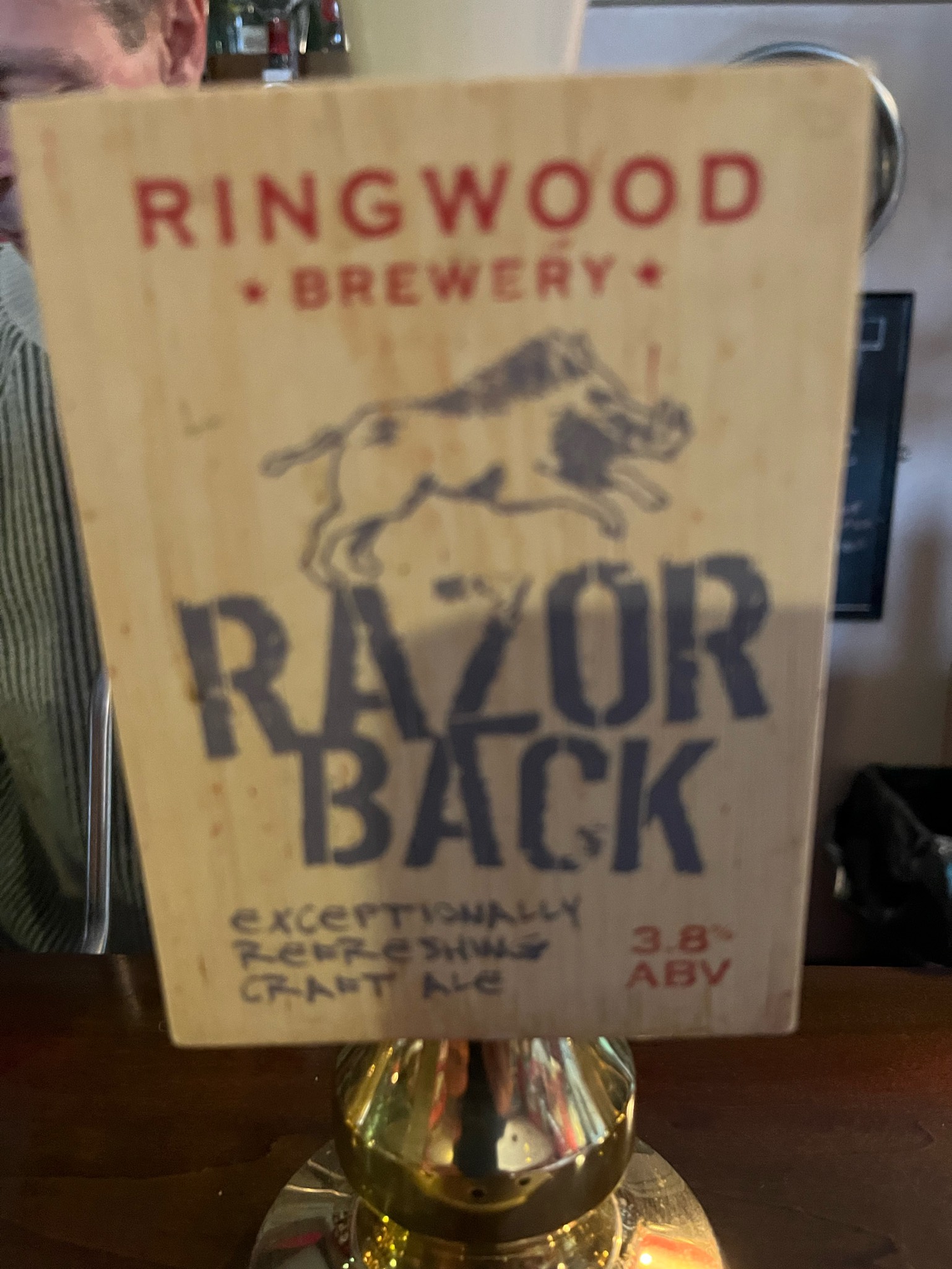Razor Back, Ringwood Brewery (Marston's Brewery)