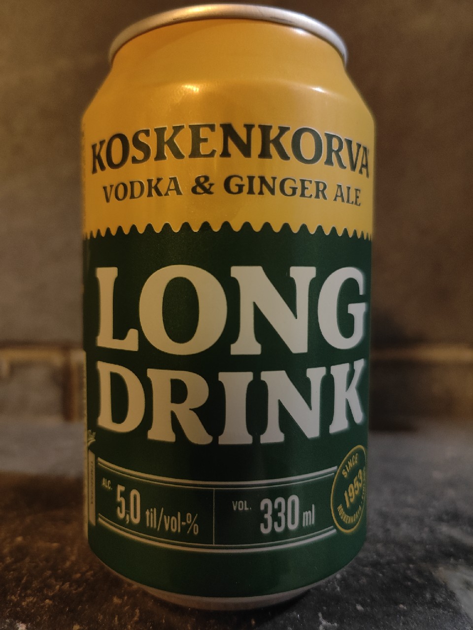 Koskenkorva Long Drink Vodka & Ginger Ale, Finland