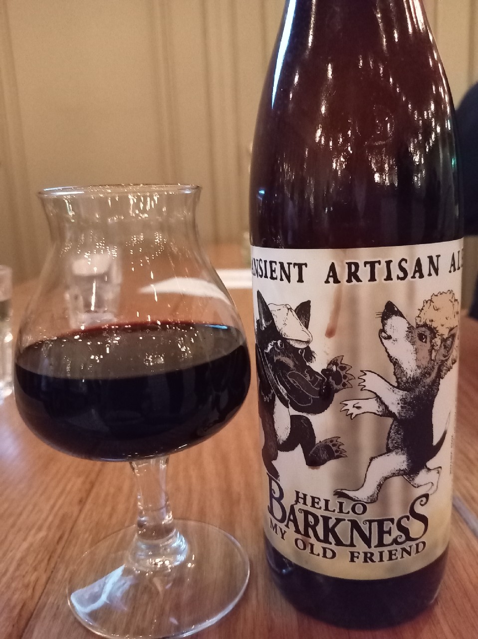 Hello Barkness My Old Friend, Transient Artisan Ales