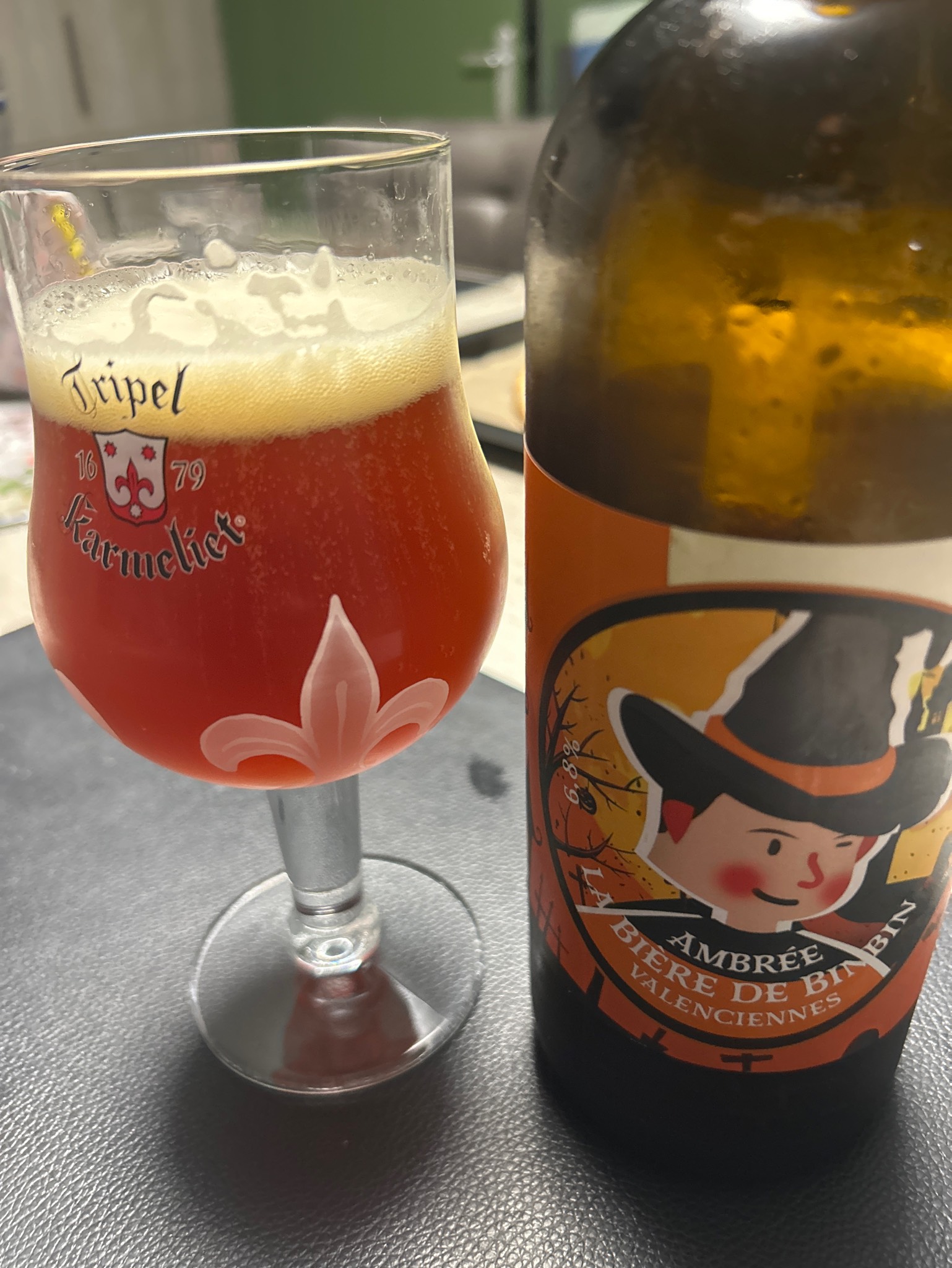 la biere de binbin ambrée, Brasserie De La Villette