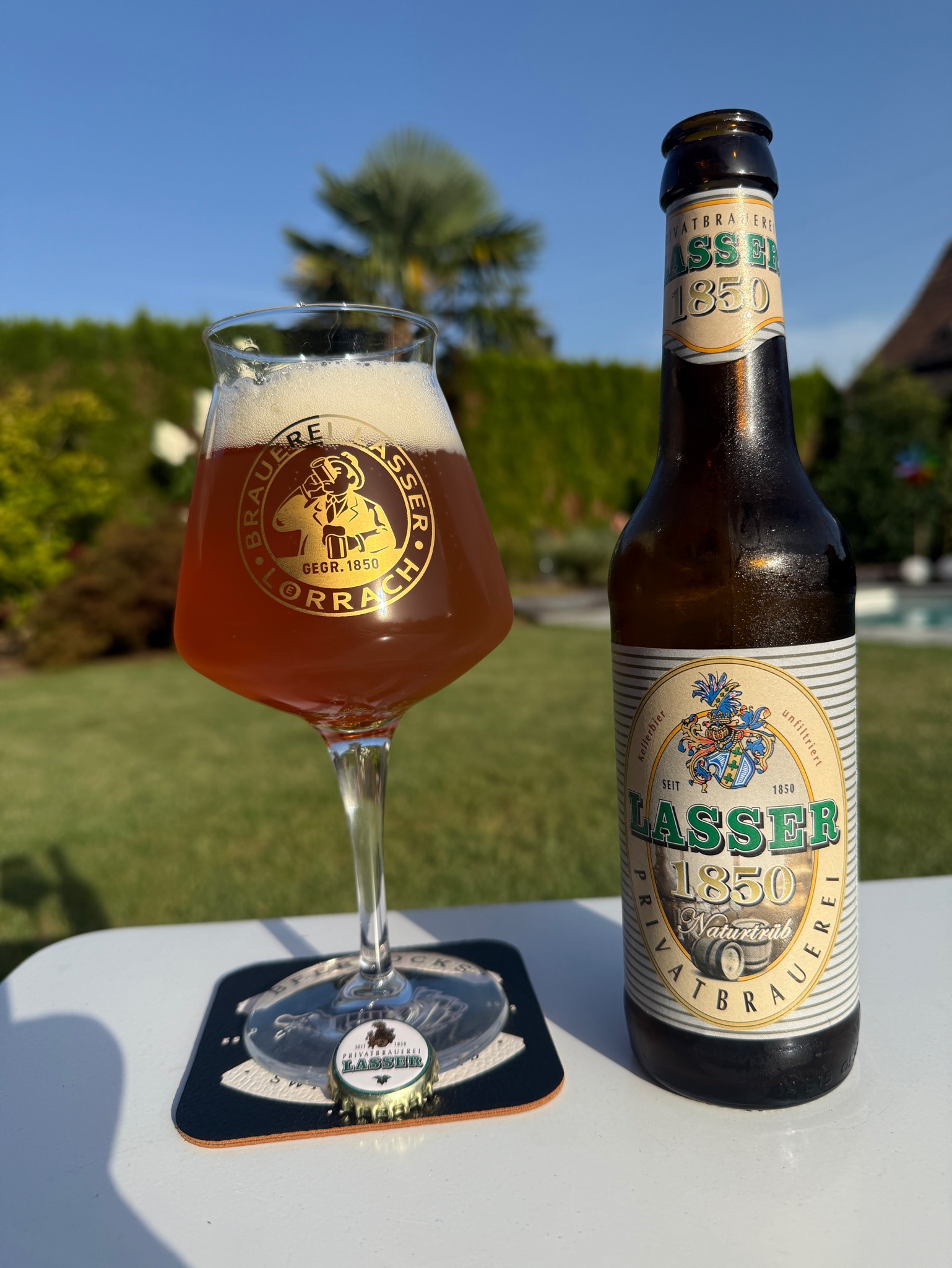 Lasser 1850 Naturtrüb, Privatbrauerei Lasser