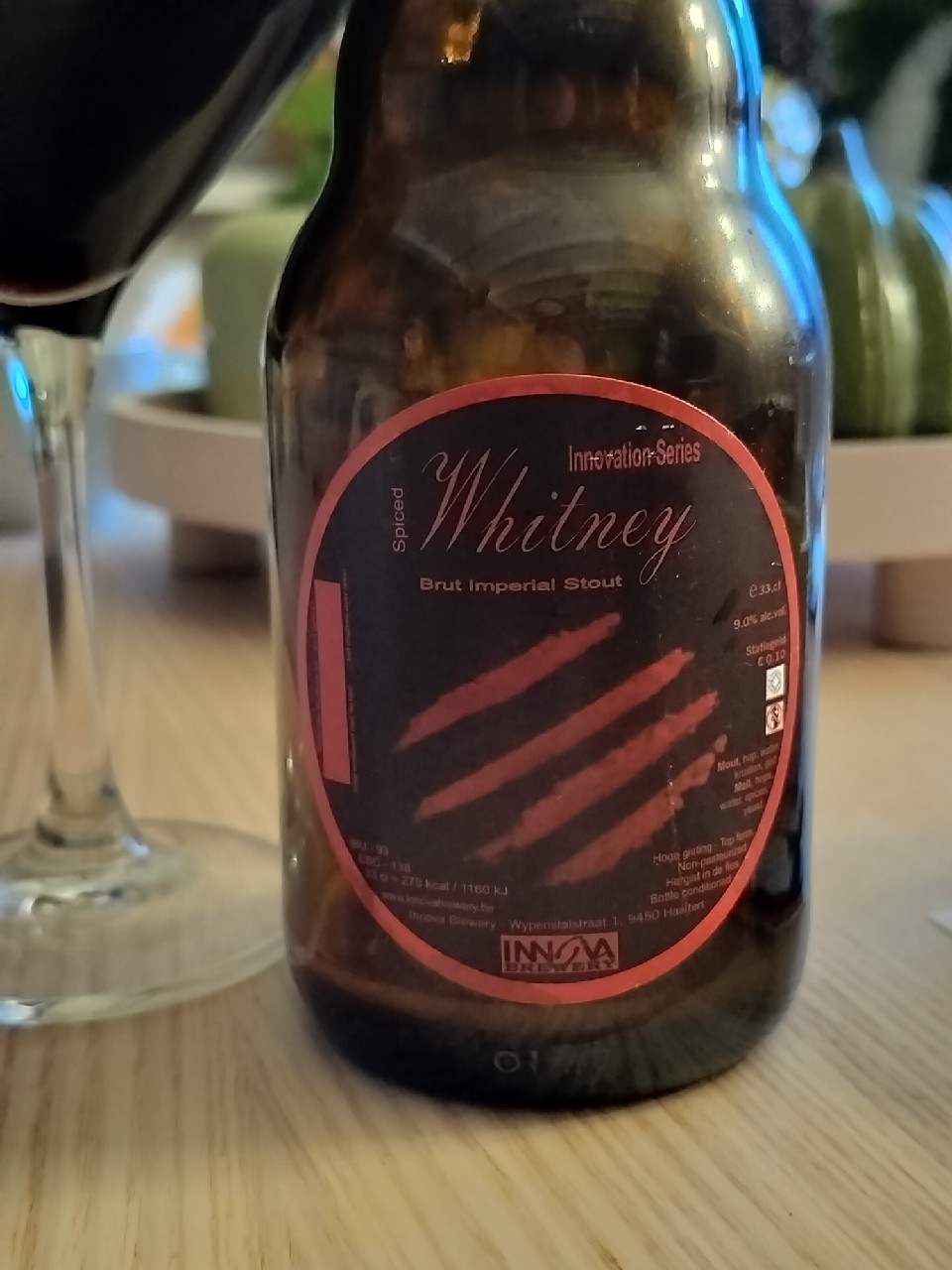 Whitney brut imperial stout, Innova Brewery