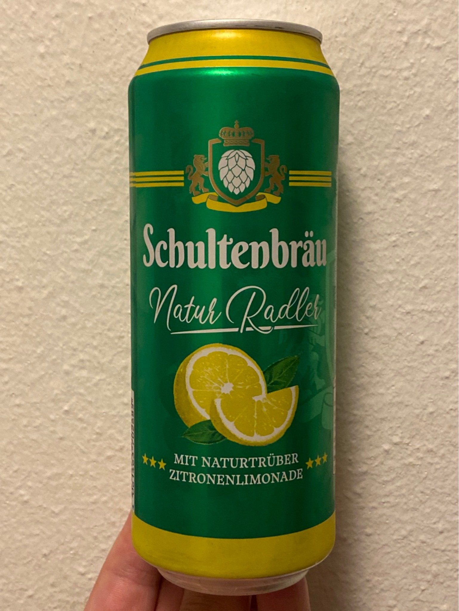 Schultenbräu Natur Radler, Brauerei Mönchengladbach (Oettinger Group)