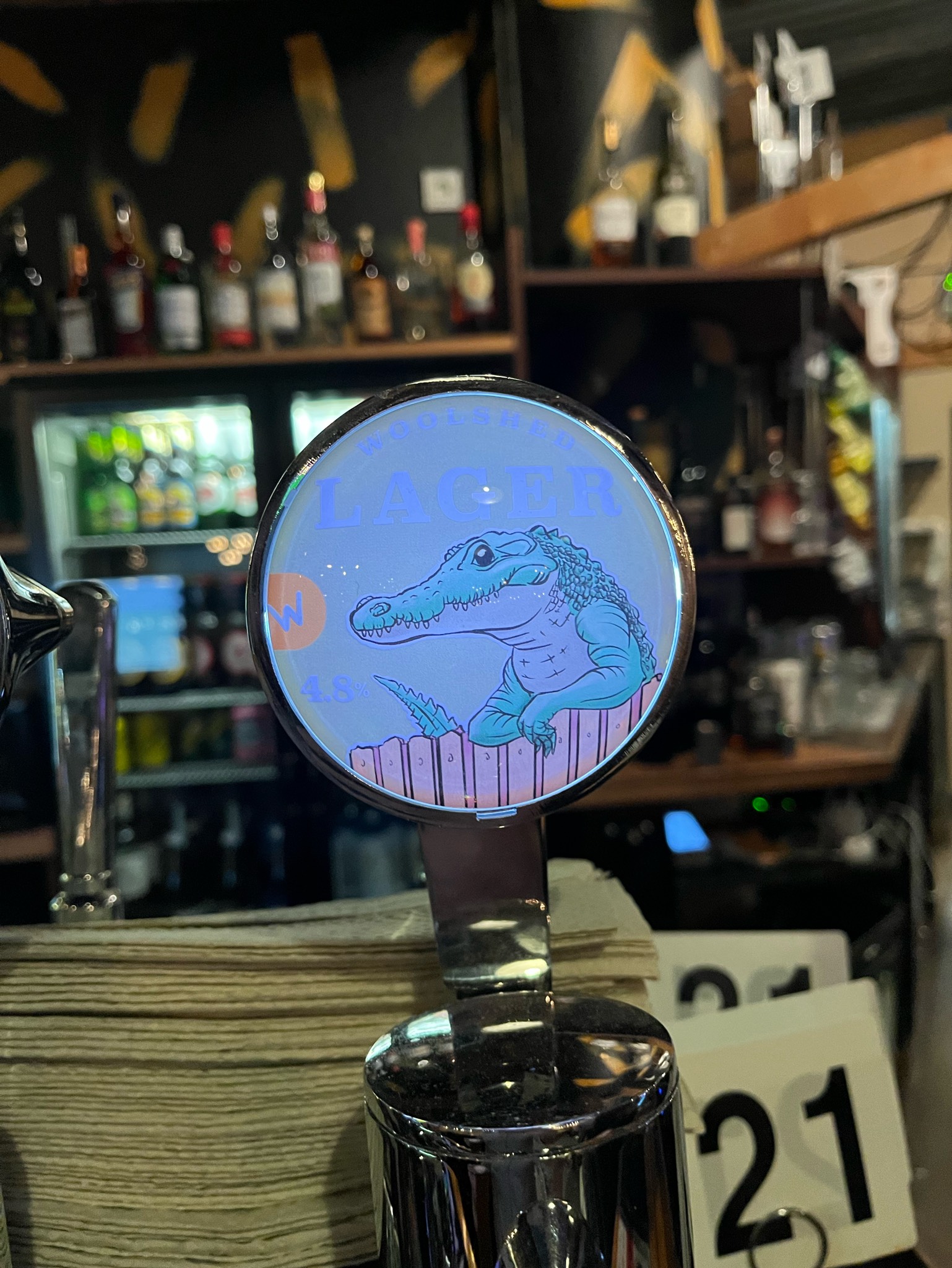 Woolshed Blond Lager, Woolshed Bar