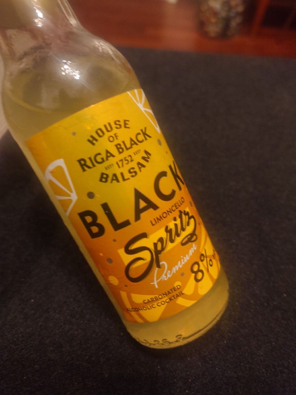 Black balsam limoncello spritz, Latvijas Balzams