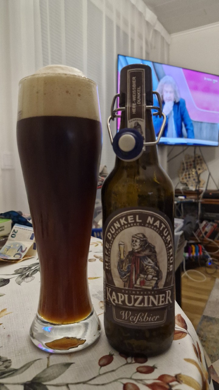 Kapuziner Weißbier Hefe Dunkel Naturtrüb, Kulmbacher Brauerei