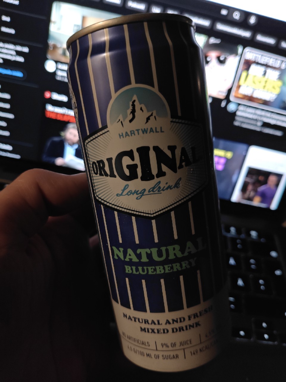 Original Long Drink Natural Blueberry, Finland