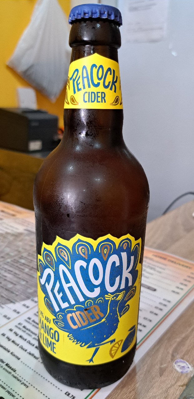 Peacock cider mango & lime, England