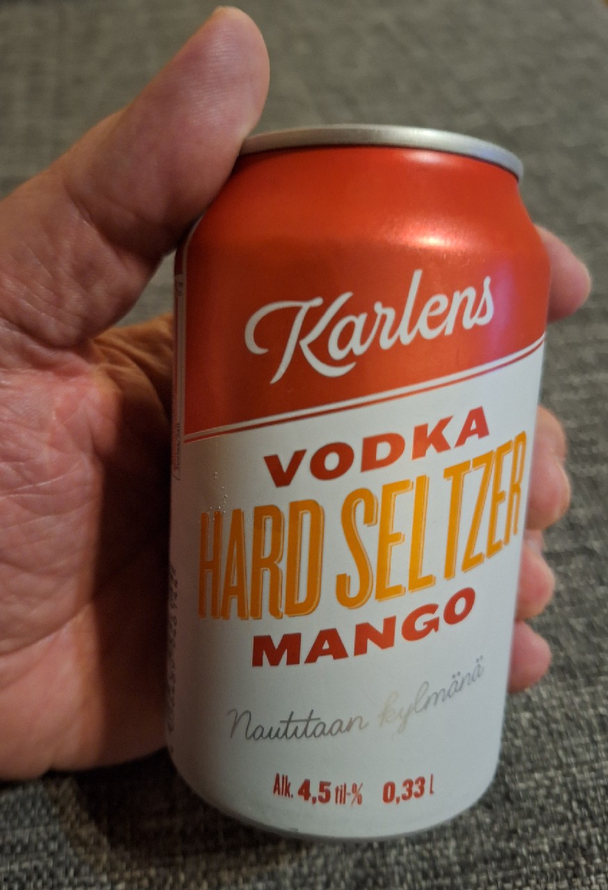 Karlens Vodka Hard Seltzer Mango, Finland